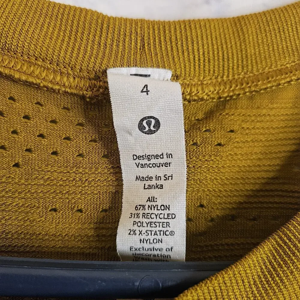 Lululemon Women Brown Train to Be Tank Perforated Sleeveless Top 4
